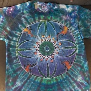 Anvil Multicolor Tie-Dye Mandala T-Shirt